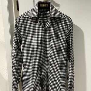 Tom Ford Monochrome Gingham Men's Shirt